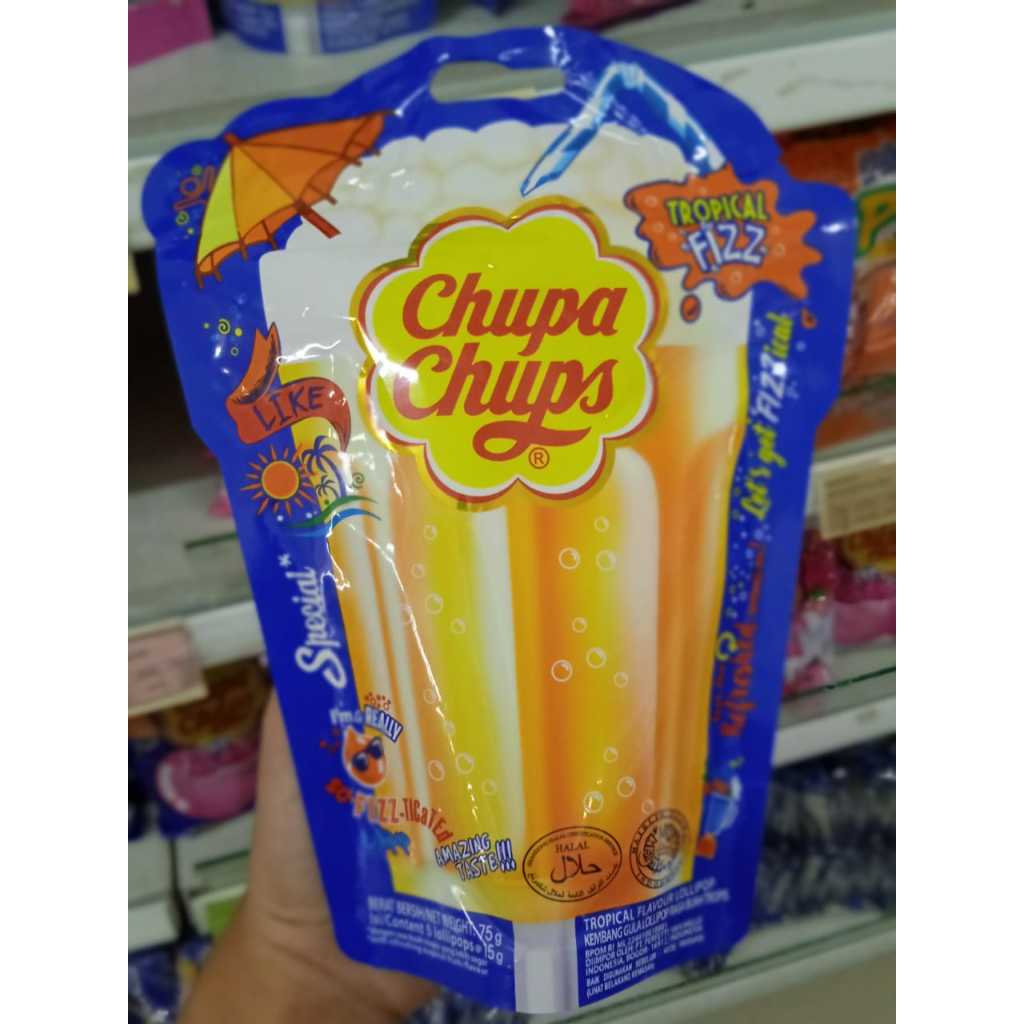 

Chupa Chups Permen 75gram Tropical Fizz