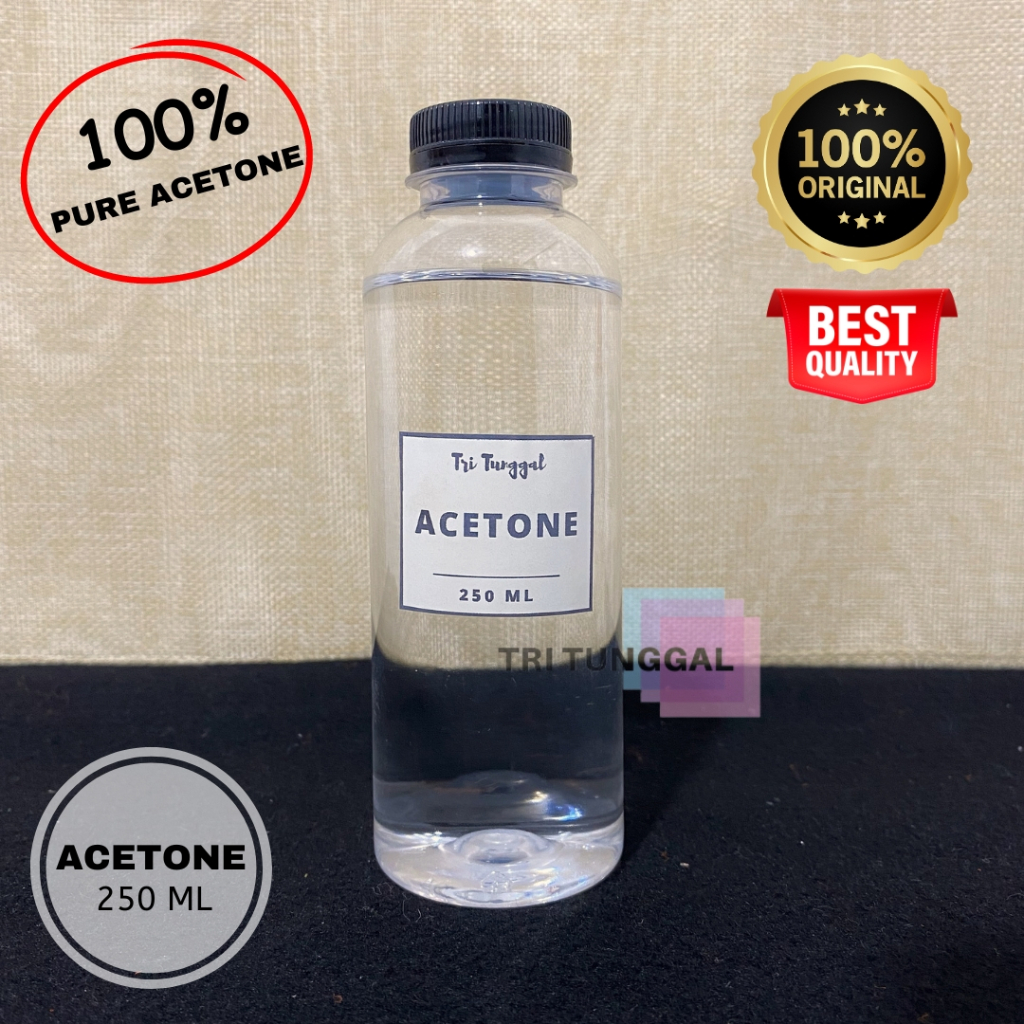 ACETONE Liquid 250ml Cairan ASETON Pembersih Cat Kuku Tinta Menghilangkan Kutek Pelunak Resin Nail P