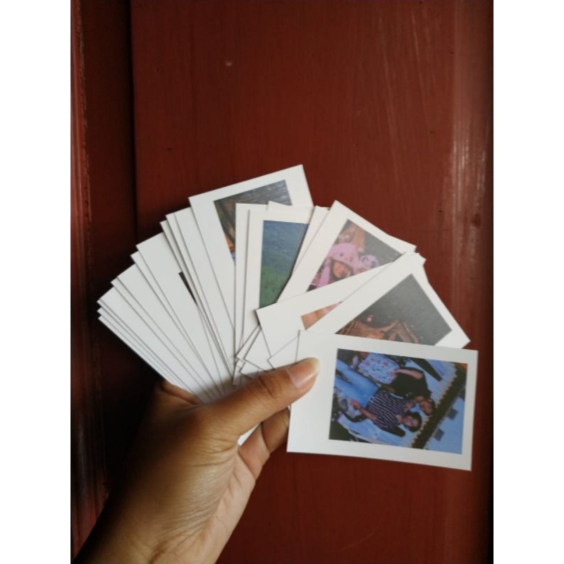 POLAROID 2R MURAH LATAR PUTIH POLOS