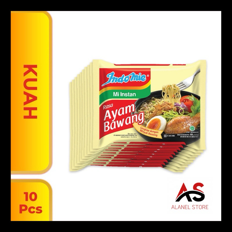 

10 pcs - Indomie Rasa Ayam Bawang