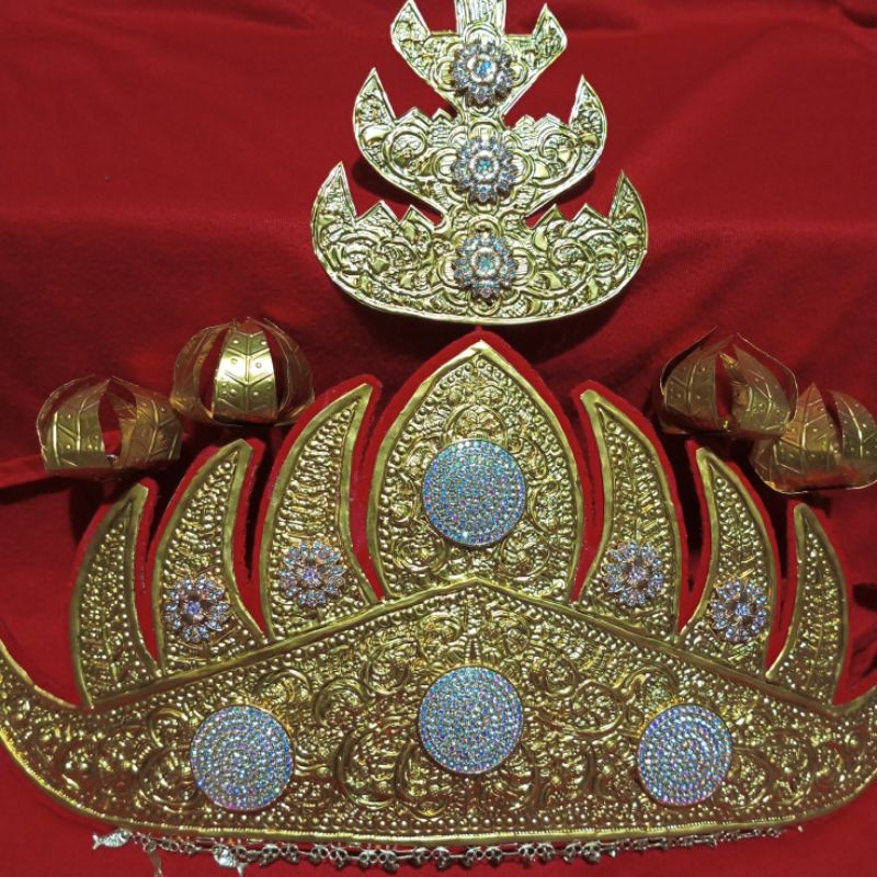 Mahkota Pengantin Lampung Pesisir Cewek Tatahan/Singer Pengantin Lampung