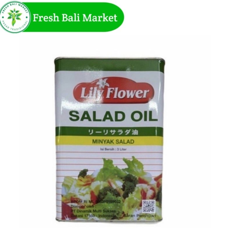 

lily flower salad oil minyak salad 3liter
