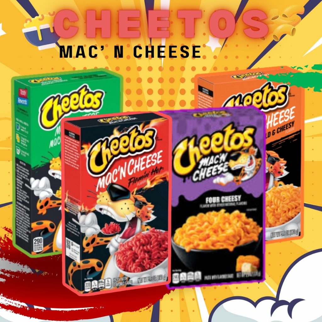 

Cheetos Mac N Cheese Macaroni au Fromage Jalapeno USA Makaroni Pasta Keju Instant 164g 1 Pak