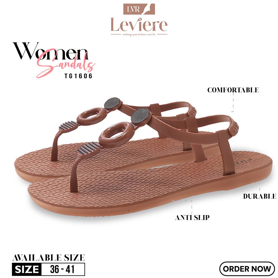 Sangat Nyaman R FREE BOX Sandal Jepit Wanita Mode Bohemian Sandal Pantai TG166