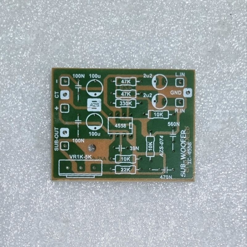 PCB Filter Subwoofer IC 4558