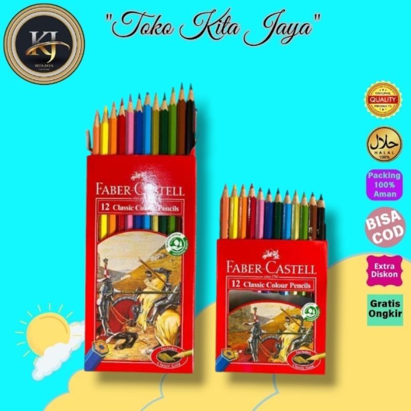 

Pensil 12 Warna Faber Castell