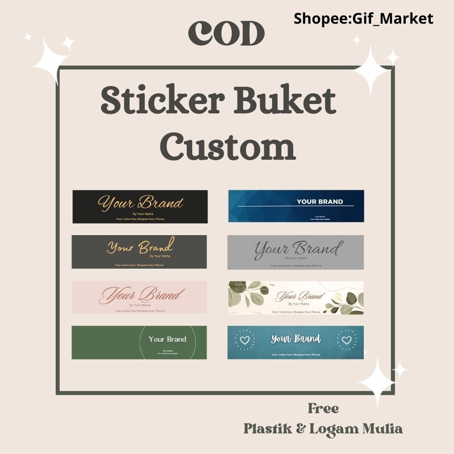 

Stiker | Bunga | Buket | Bouquet | COD | Free Ongkir | Custom |