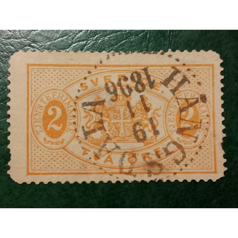 

Prangko Swedia 2 ORE tahun 1896 USED