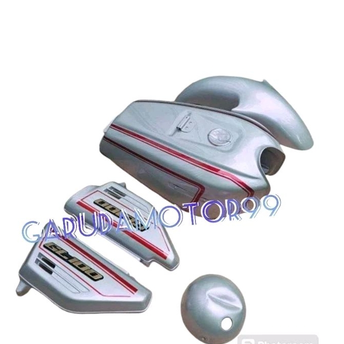 paket body honda gl 100 gl 125 gl cepek tangki impor pres pabrikan set cover aki sepasang spakbor de
