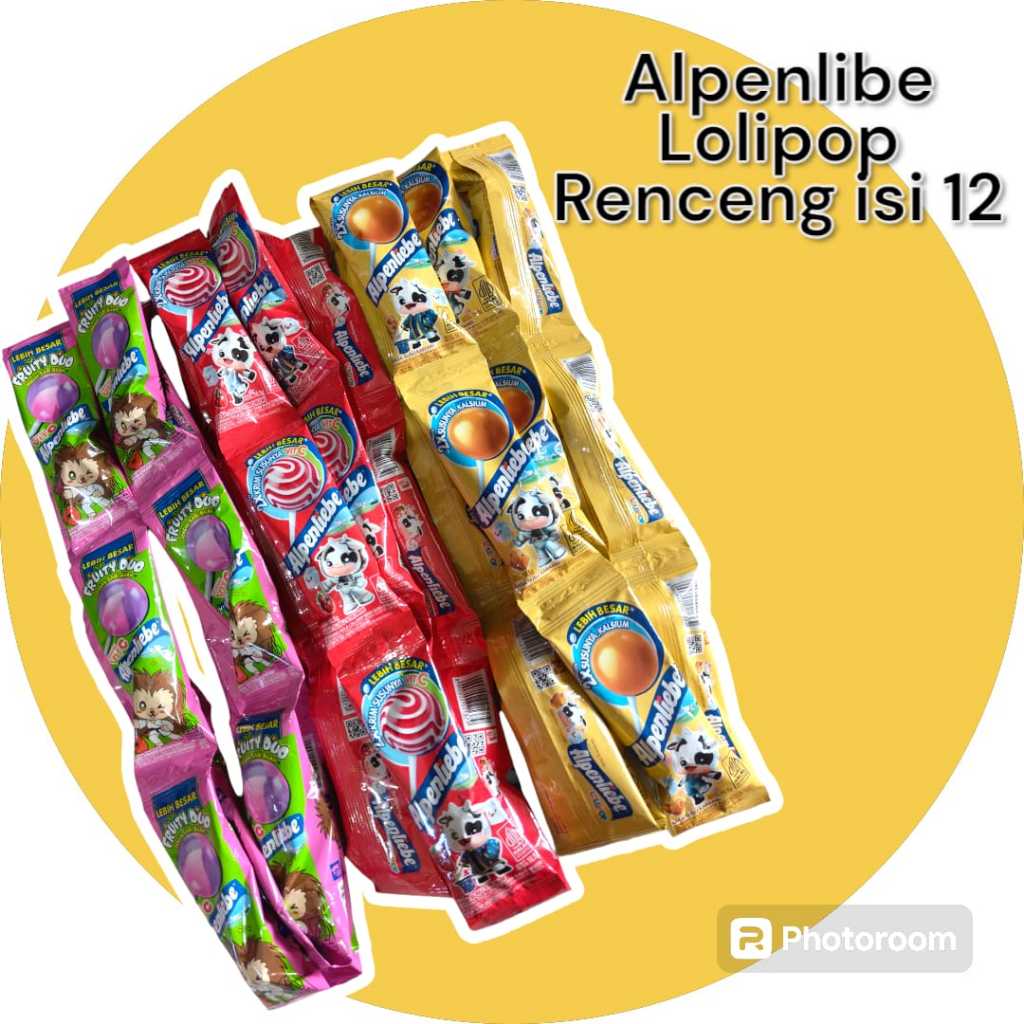 

PERMEN ALPENLIBE LOLIPOP (1 RENCENG = 12 PCS)