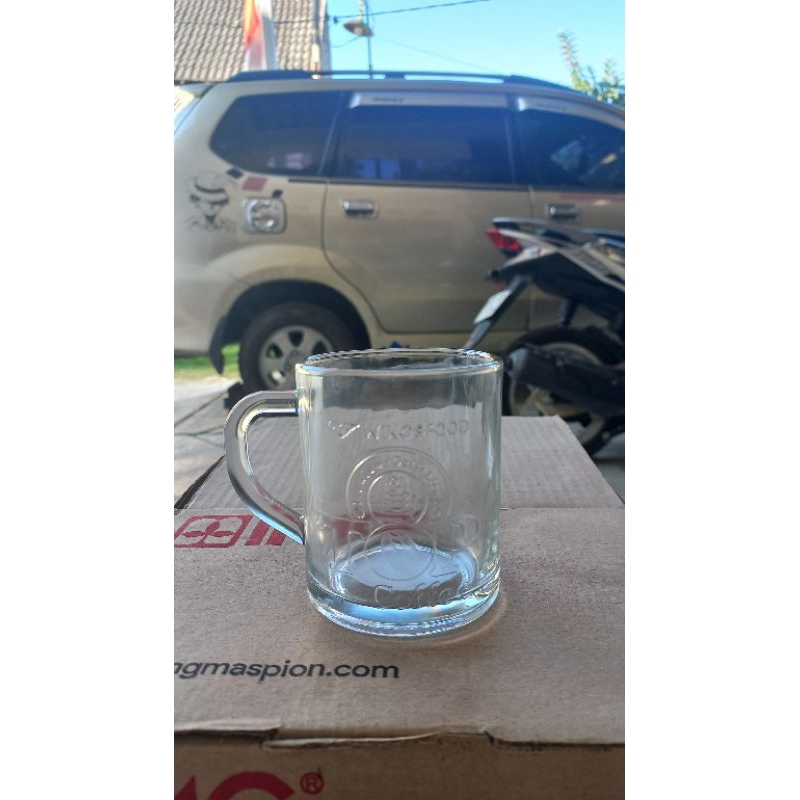 Gelas Kaca Top Kopi Top Murni 12 pcs 1 Lusin