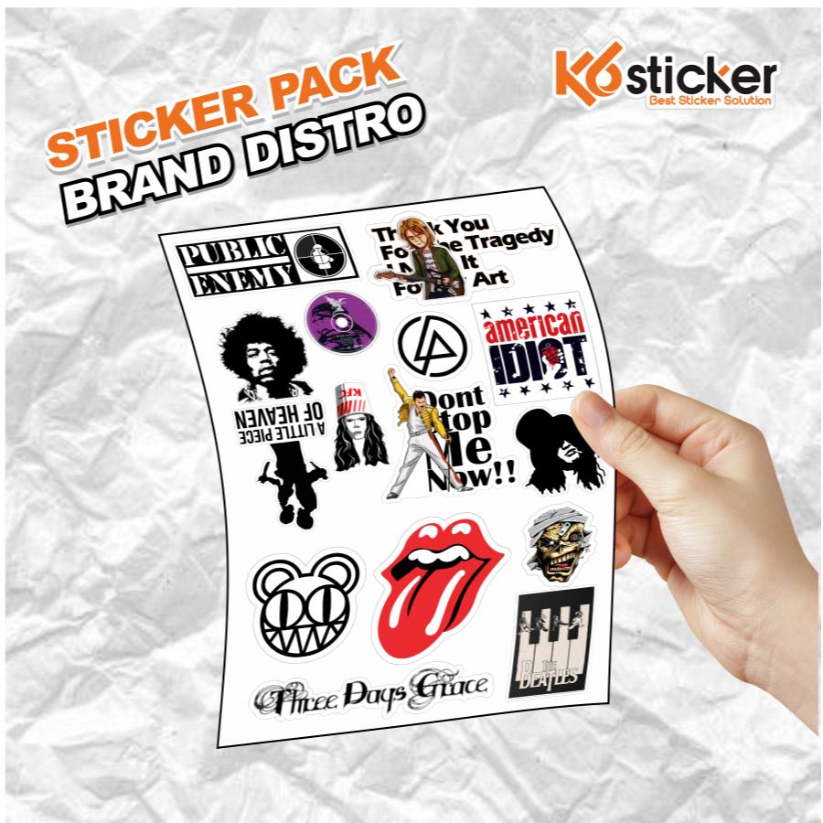

STIKER PACK - 15pcs BAND LOGO - STIKER AESTHETIC LAPTOP, AKSESORIS HP, ANTI AIR, MOTIF,HELM.