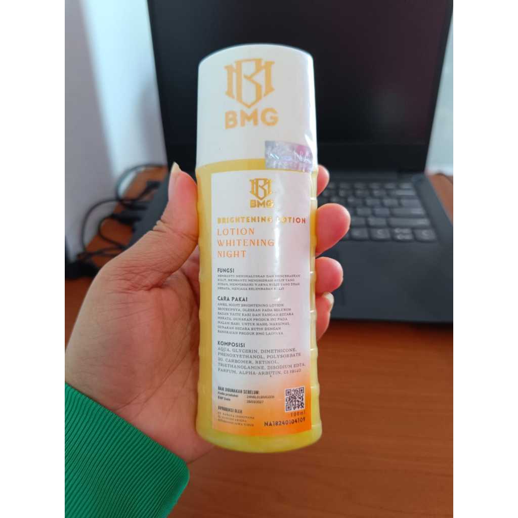 BMG ECER BRIGHTENING LOTION NIGHT / LOTION MALAM BMG