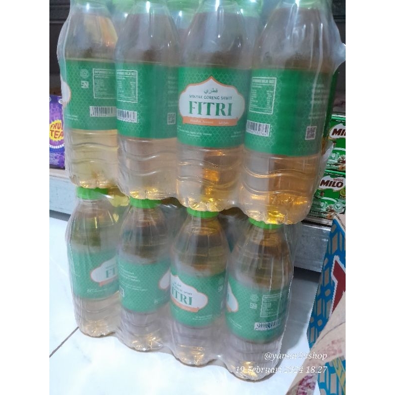 

[INSTAN BDG ONLY] MINYAK GORENG FITRI BOTOL 400ML 1 KRAT ISI 12