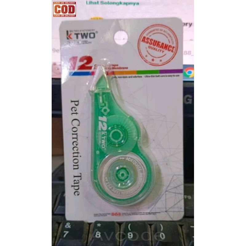 

stipo Tipe X Penghapus Kertas Correction Tape K-Two 12