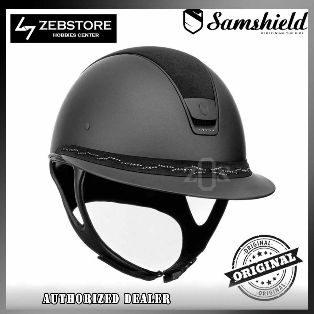 Helm Helmet Berkuda Miss Shield Flower Swarosvki Equestrian HH18