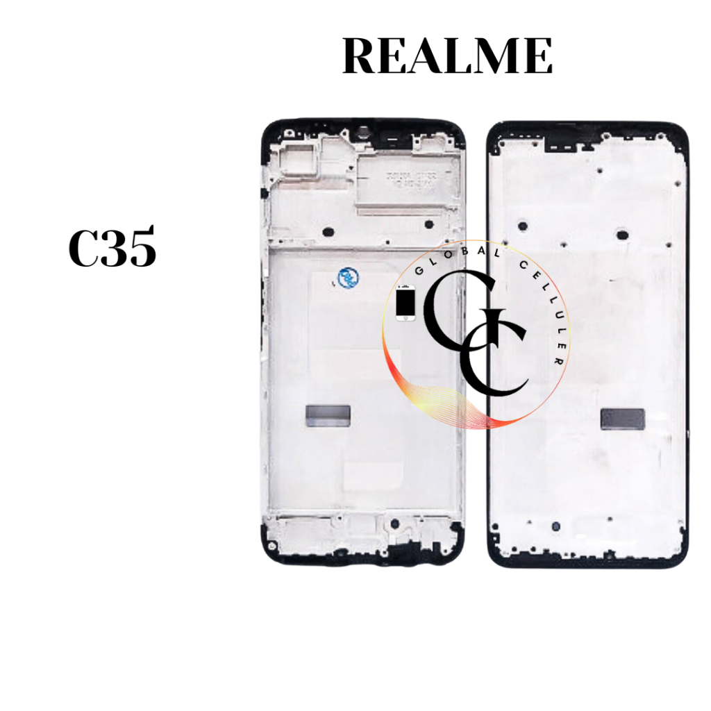 Frame Lcd Realme C35 Original (Tulang Tengah Dudukan Lcd)
