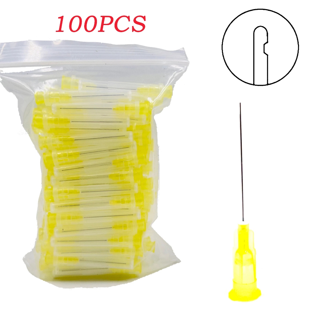 100pcs endo irrigation needle jarum irigasi endodonti saluran akar / endo irrigation needle 30G