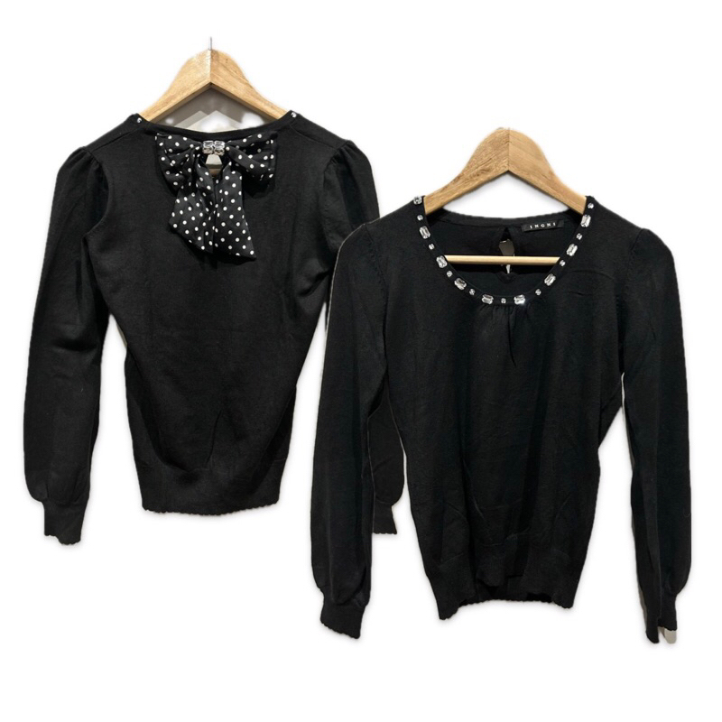 INGNI - Atasan Sweater Pita Rajut