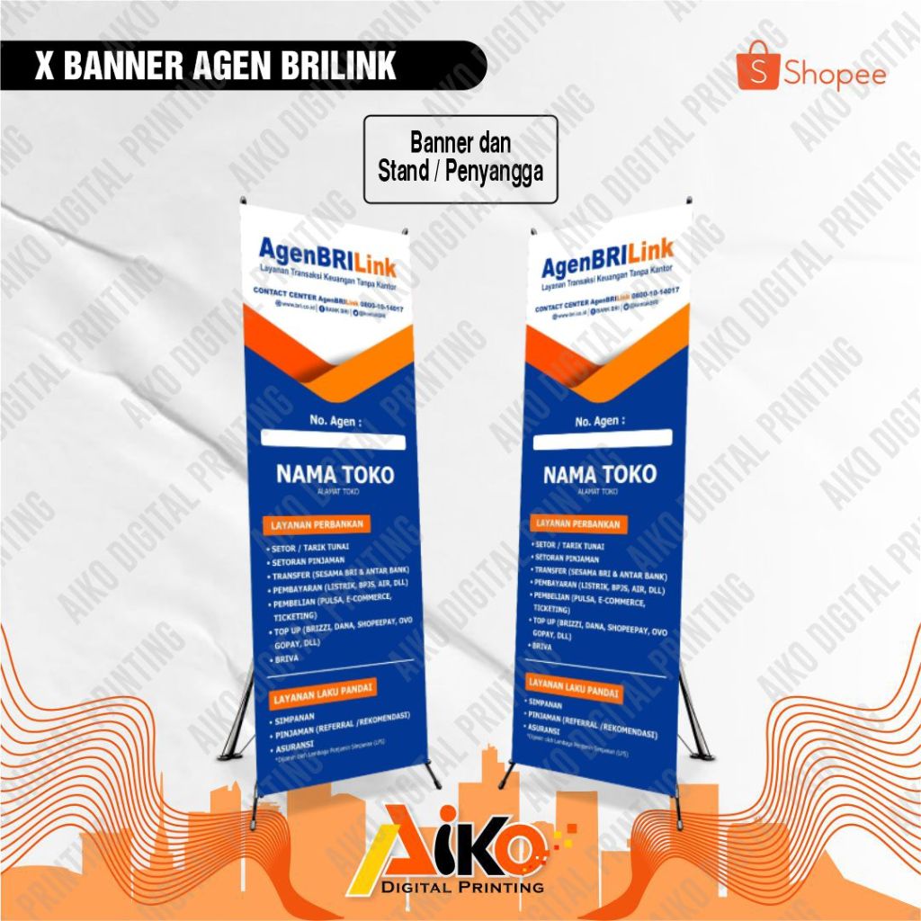 X-BANNER / STAND BANNER / STANDING BANNER AGEN BRILink