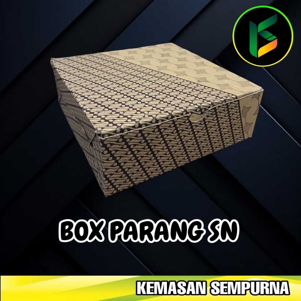 

Box Kardus Eflute Coklat Motif BATIK CEPLOK 20x20 cm