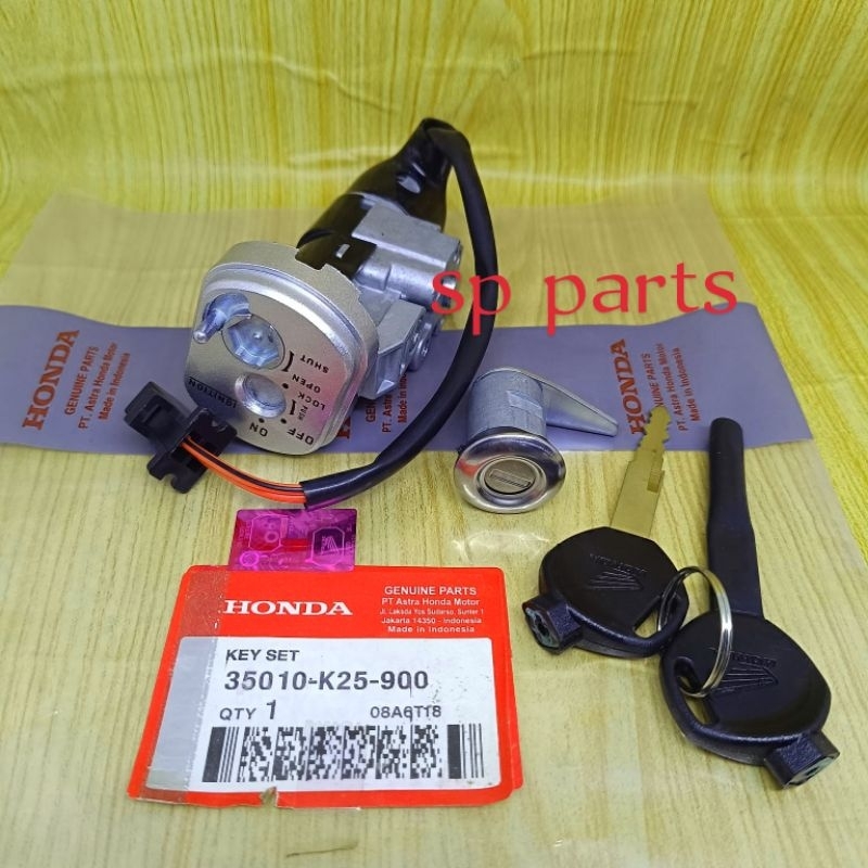KUNCI KONTAK SET + JOK K25 HONDA BEAT FI BEAT ESP BEAT POP 2013-2016 ORIGINAL
