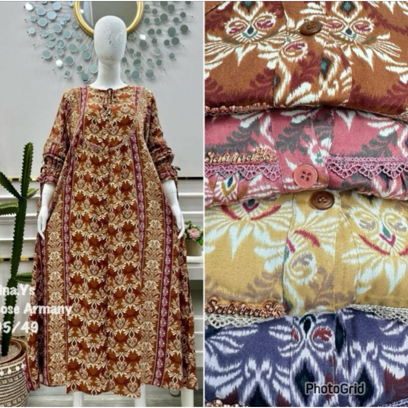 MIDI SALVINA RAYON UNIQLO MOTIF ETNIC XXL | MIDI SALVINA MOTIF