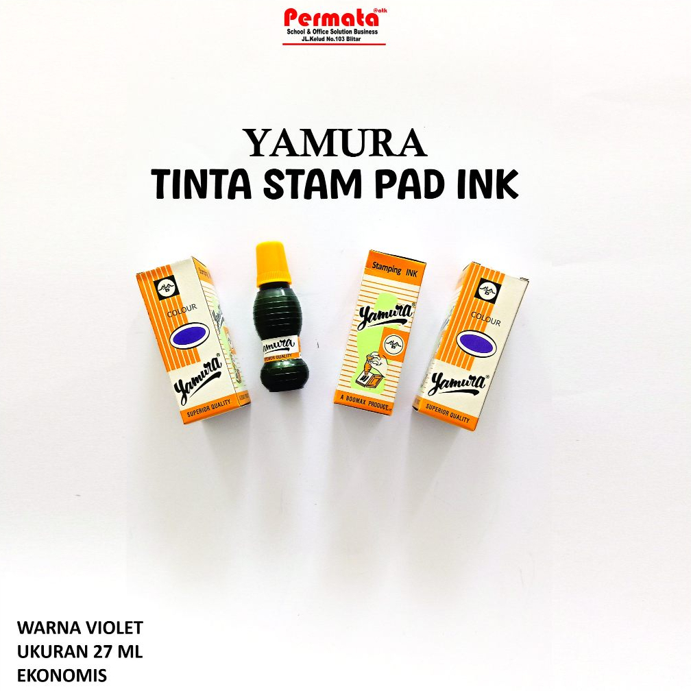 

Tinta Stempel / Stamp Pad Ink YAMURA Warna Violet Kecil 27 ML