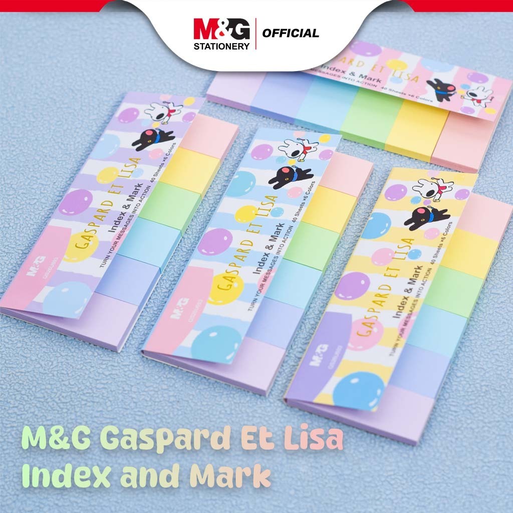 

M&G STICKY NOTE FLAGS QS26U693 40 SHEETS X 6 PASTEL COLORS