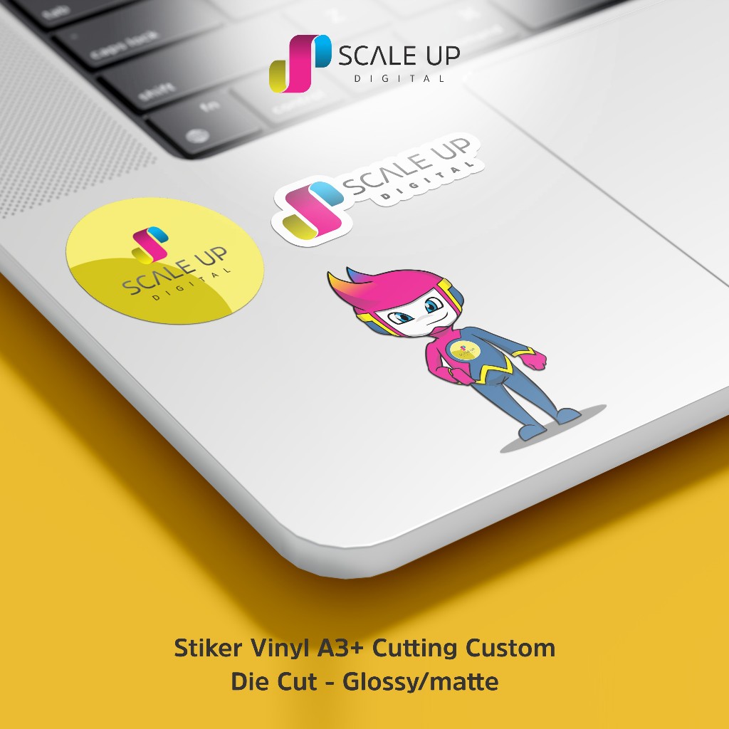 

Stiker Vinyl A3+ Cutting Custom Die Cut - Glossy/matte