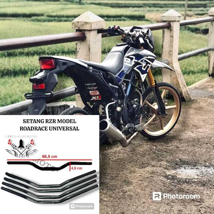 SETANG STANG STIR RZR UNIVERSAL NON RAISER PNP SUPERMOTO DTRACKER 150 KLX CRF WR 155 STANG RZR SUPER