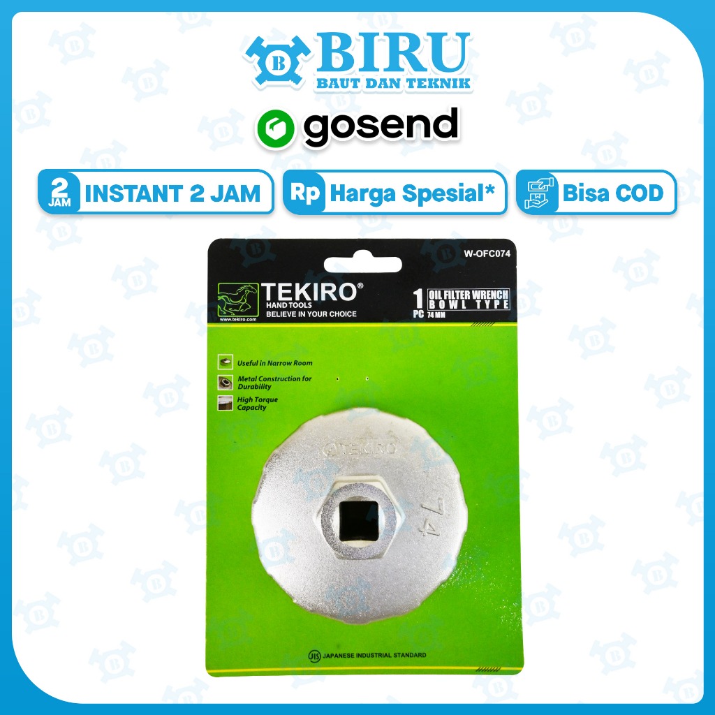 TEKIRO Kunci Filter Oli Mangkok 74mm Oil Filter Bowl / Kunci Filter Mobil