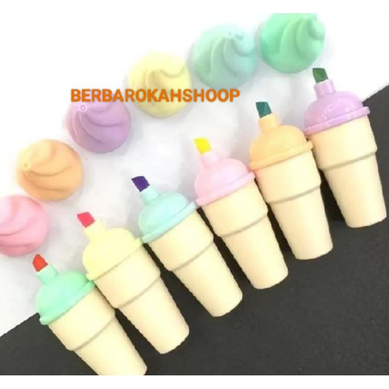Berbarokahshop stabilo mini es krim lucu dan unik