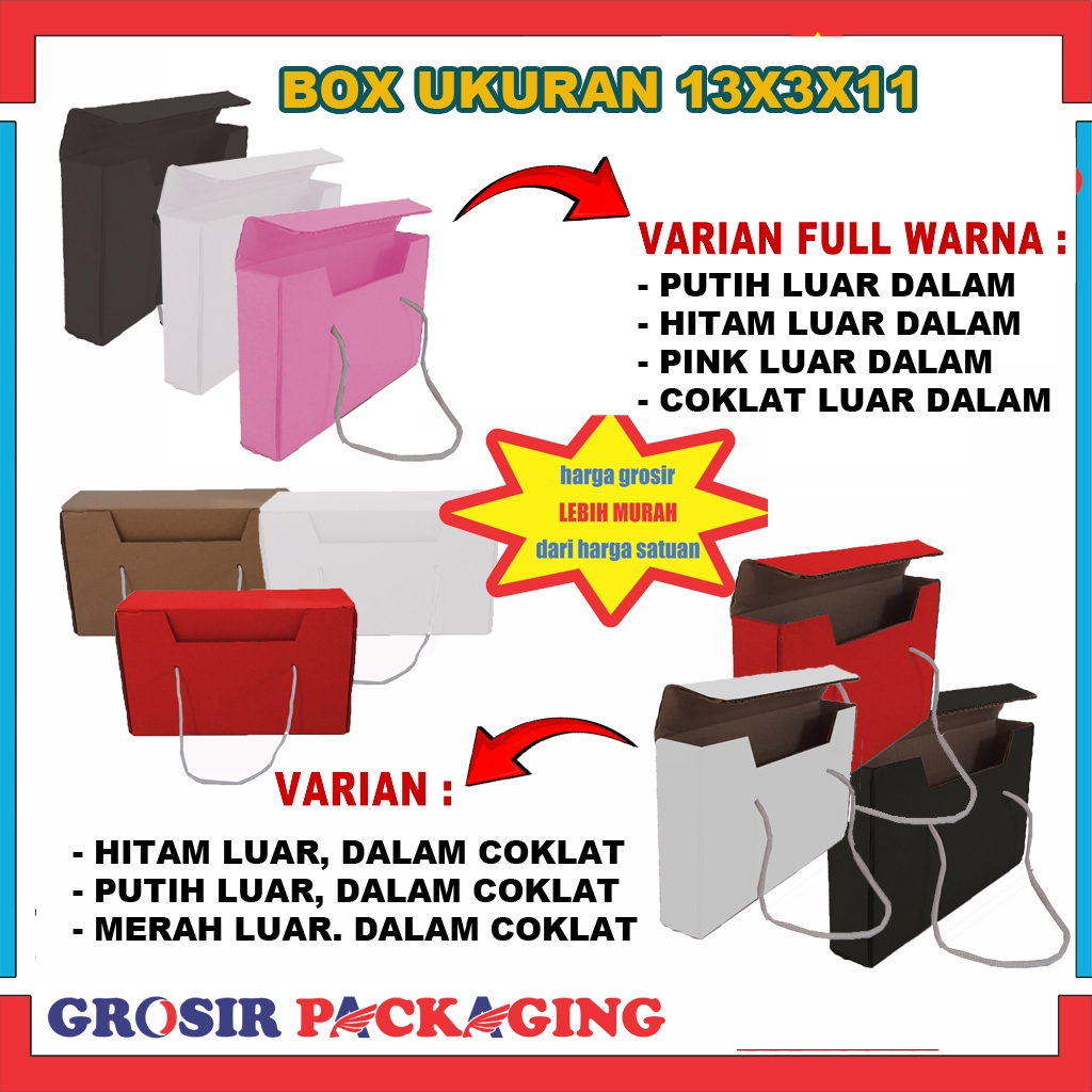 

Box Sloop 13x3x11 Cm/ Box Packaging/ Box Sloop/ Kardus