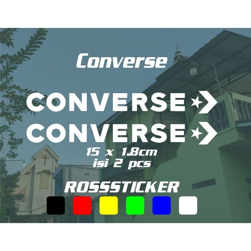 logo Converse cutting sticker, sticker cutting untuk motor mobil