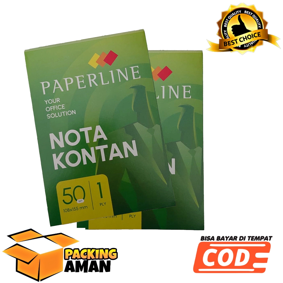 

(BISA COD) 10 PCS NOTA 1 PLY 50 SET | PAPERLINE | NOTA KECIL | NOTA MURAH