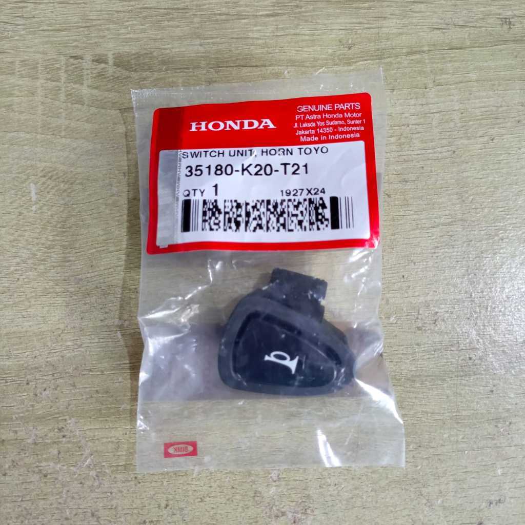 35180-K20-T21 Saklar tombol klakson horn beat deluxe street scoopy supra x 125 vario 110 150 esp fi 