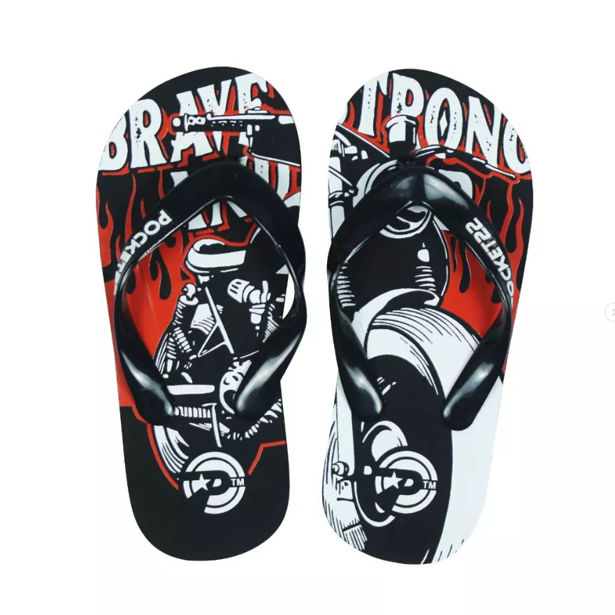 Sandal Jepit Pria Pocket22 Anak- Farsay Hitam