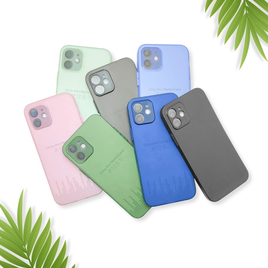 Softcase Iphone 12 Casing Tipis Slim Case 0.3MM Casing Transparan Dove Ultra-thin Matte Premium