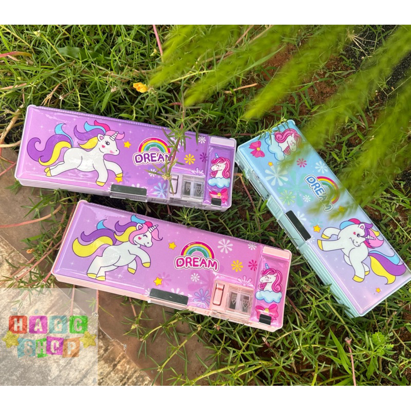 

Hagcshop Kotak Pensil Magnet Unicorn Tempat Pensil Anak TK Dan Sekolah Dasar