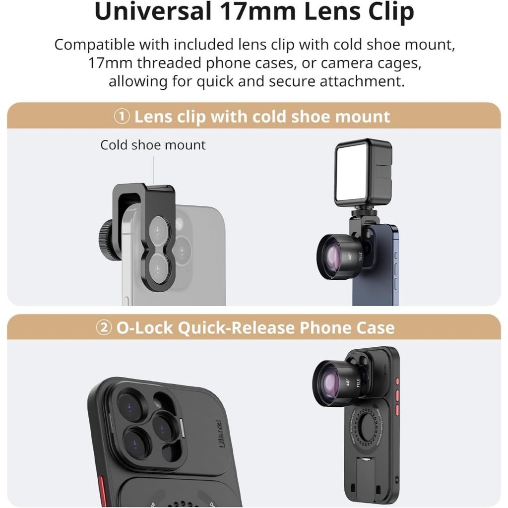 Ulanzi CL006 60mm Telephoto Lens lensa Zoom for Smartphone