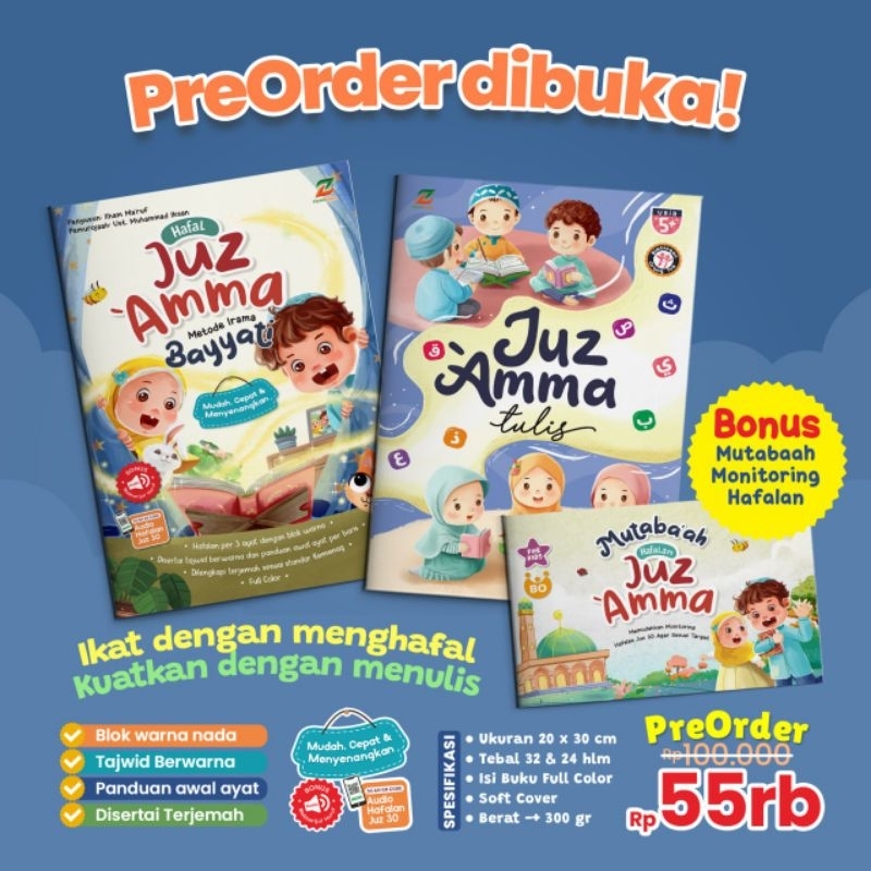 Hafal Juz ‘Amma Metode Irama Bayyati & Juz ‘Amma Tulis