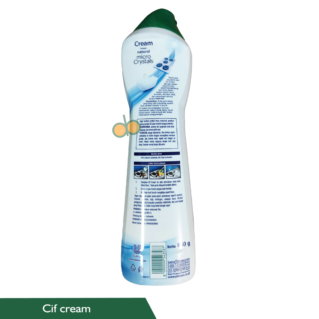 Cif cream botol 660 gram krim pembersih stainless serbaguna