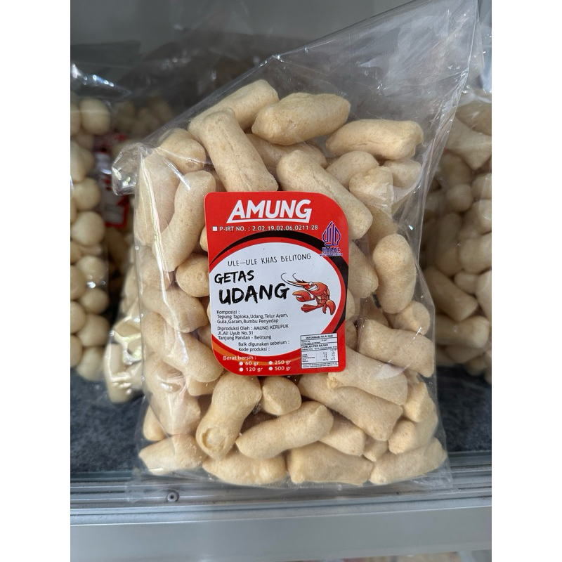 

Getas Udang Panjang Kerupuk Amung 500gr oleh oleh khas Belitung