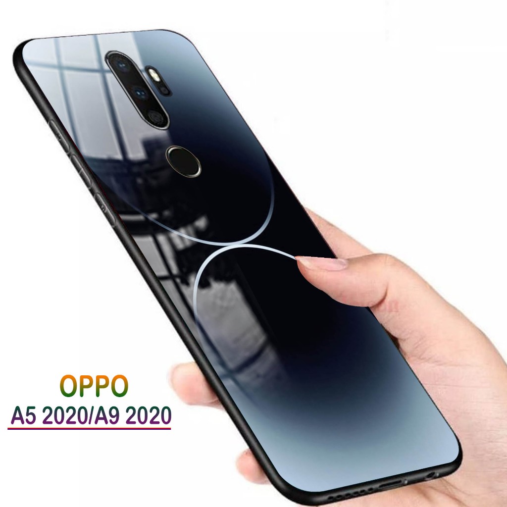 Softcase Glass Kaca OPPO A5 2020, A9 2020 - Casing HP OPPO A5 2020, A9 2020 [ S10 ].