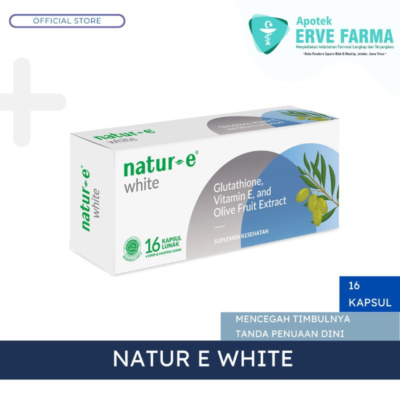 Natur E White Vitamin E untuk kulit (16 Kapsul)