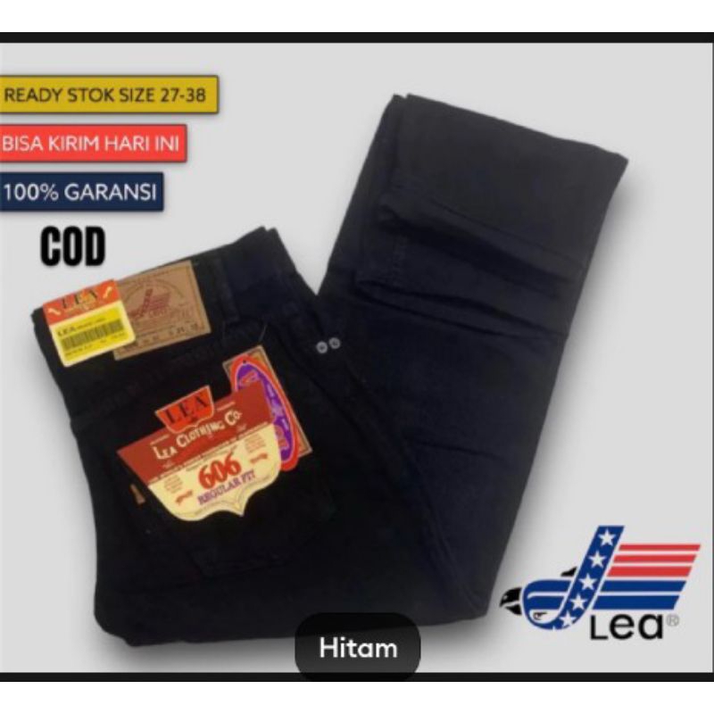 Celana Jeans Panjang Standard Lea 606 Model Reguler Celana Standar Panjang Pria dewasa Kekinian