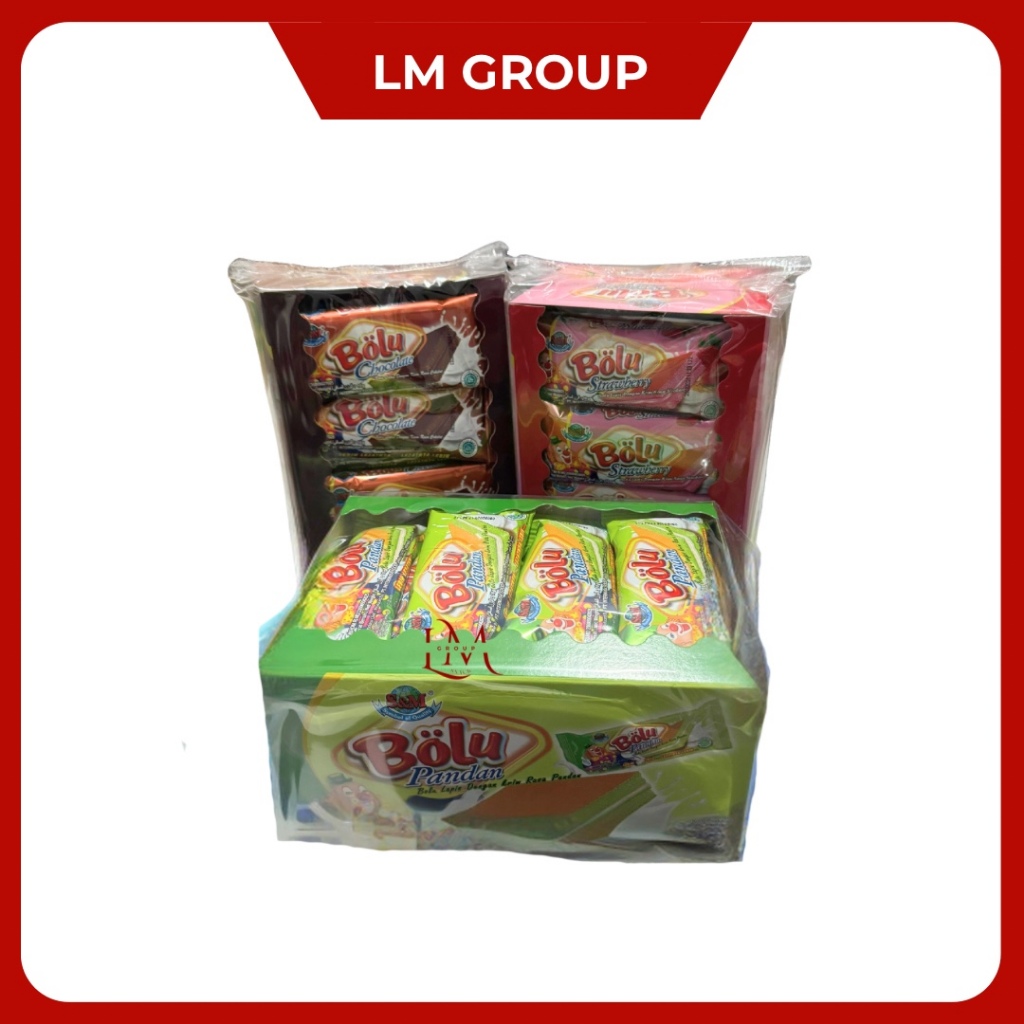 

Bolu S & M Rasa Pandan Coklat Strawbery Isi 24pcs @10gr