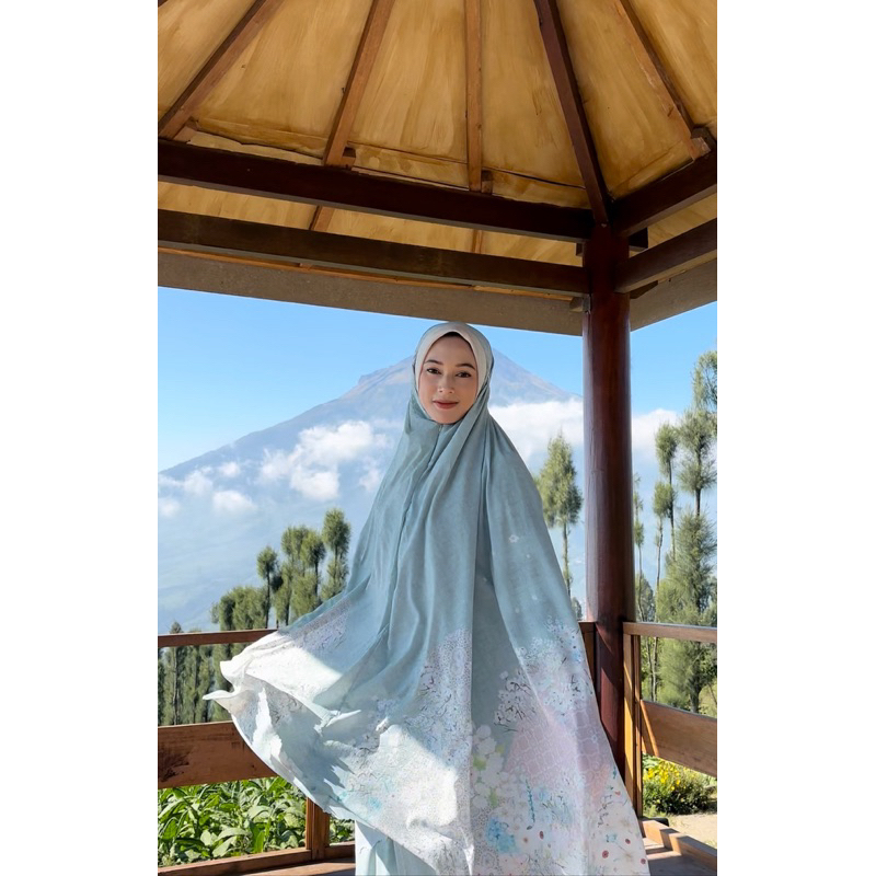 Atelier Nattaya Kaniyah Series | Mukena Traveling mini pouch premium solite premium 2 in 1 mukena tr