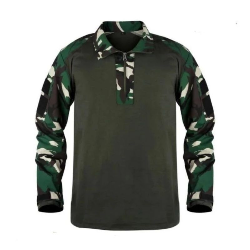 Kaos BDU Loreng Malvinas Kaos Combat Tactical Army Fast Response Bahan Kombinasi Dry Fit Dan Balotel